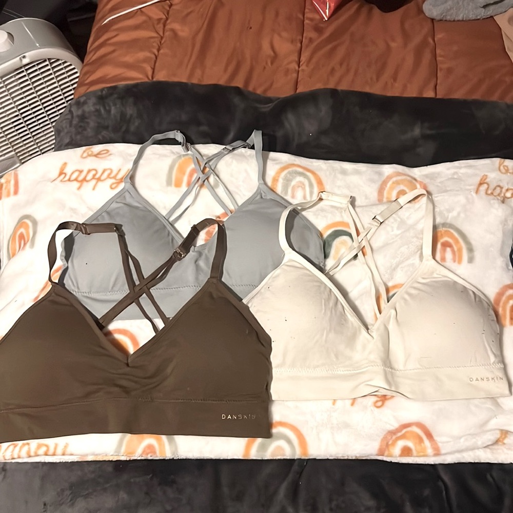 Danskin 3pack cross back sports bra